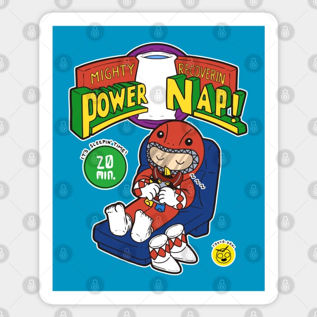 Power Nap! Sticker by MoustacheRoboto